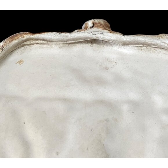 Romantic Bisque Ceramic Relief Plaques – Classical Pair with Cherub-Inspired Orn - Picture 9 of 14